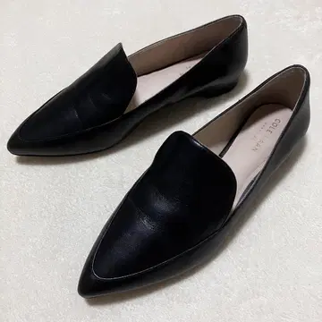 콜한 램 가죽 로퍼 슬립온 브리 스키머 블랙