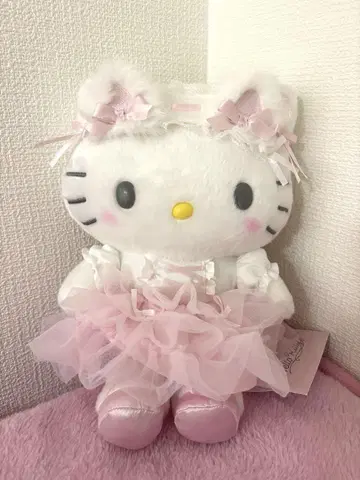 산리오 화이트 고양이 발레리나 키티 봉제 인형 택 포함 새상품