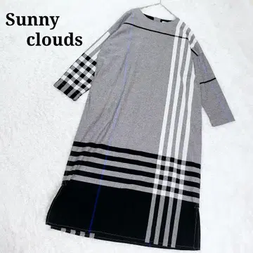 새상품급 Sunny clouds 써니클라우드 빅 체크 원피스 M