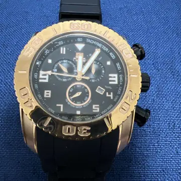 NUTO F-1430 크로노그래프 시계 블랙 골드
