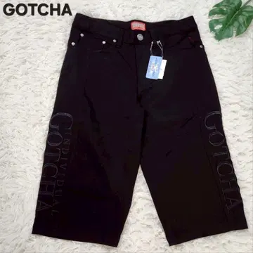 미사용 새상품 GOTCHA 숏 팬츠 하프 팬츠 슈퍼 스트레치 블랙 L