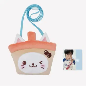 유우시 미니백 WISH 축제 NCT WISH 버블냥 트레이딩 카드 포함