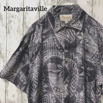 C2181 Margaritaville 알로하 셔츠 레이온 보타니컬