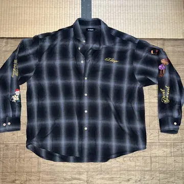 XLARGE 체크 무늬 플란넬 셔츠 L 사이즈