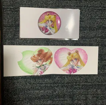 세일러문 로손 오로라 라메 캔뱃지 클리어 카드 세트 판매