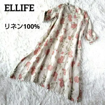 엘리페 ELLIFE 린넨 100% 원피스 꽃무늬 보타니컬