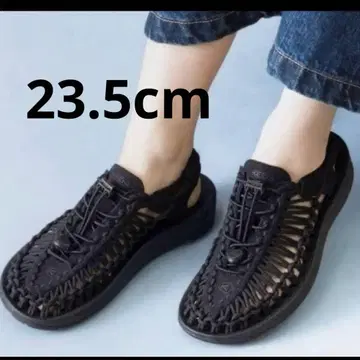 KEEN 킨 우먼 유니크 블랙 스포츠 샌들 블랙 23.5