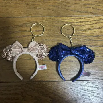 디즈니 머리띠 스팽글 핑크 블루