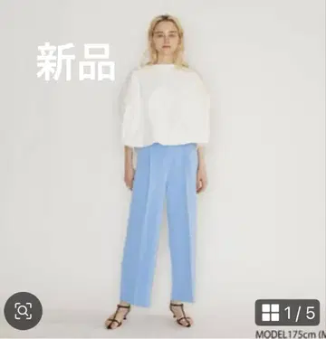SeaRoomLynn W 조젯 슬림 스트레이트 팬츠 M 사이즈