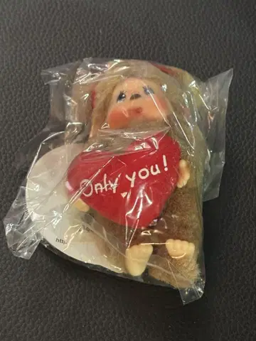 몬치치 키링 하트 몬치치 봉제 인형 30주년 당시 상품