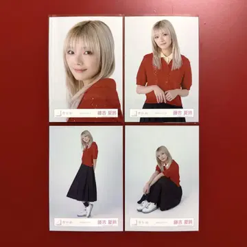 사쿠라자카46 브로마이드 후지요시 카린 피케 셔츠 코디 컴프
