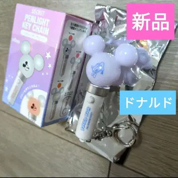 새상품 디즈니 스토어 시크릿 키링 응원봉 도날드