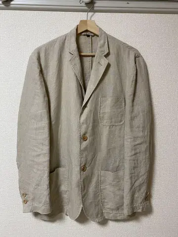 무인양품 린넨 테일러드 자켓 3 버튼 린넨 100% MUJI