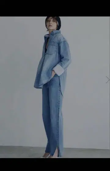 아메리 슬림 스트레이트 데님 팬츠