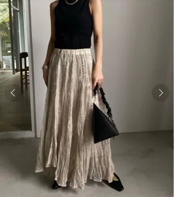 AMERI MEDI PALACE EMBROIDERY 자수 M 롱 스커트