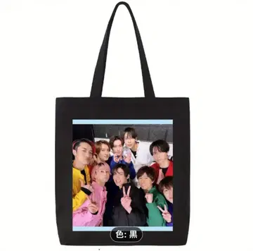 스노우맨 블랙 토트백