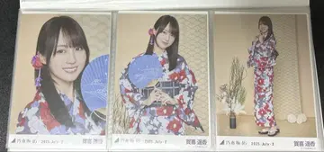 노기자카46 브로마이드 유카타 카키 하야카 3종 컴프