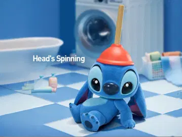 popmart 스티치 리틀 이모션즈 heads spinning