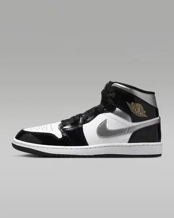 Air Jordan 에어 조던 1 MID SE 블랙/화이트 미들 컷
