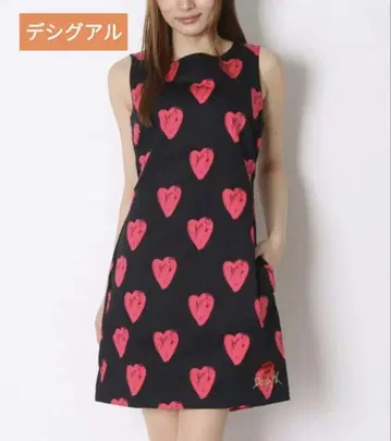 데시구알 Desigual 원피스 튜닉 하트 올 패턴 40