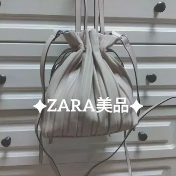 ZARA 플리츠 드로우 스트링 숄더백 새상품급