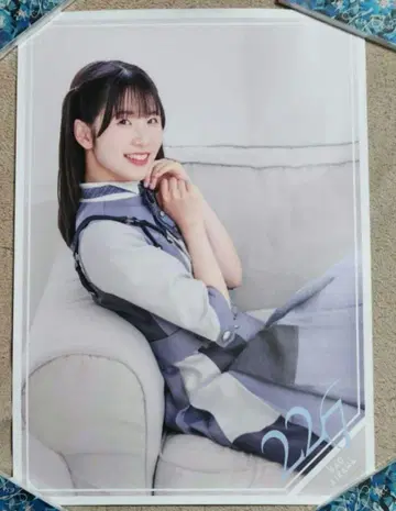 224 파랑과 화이트 스트라이프 포스터