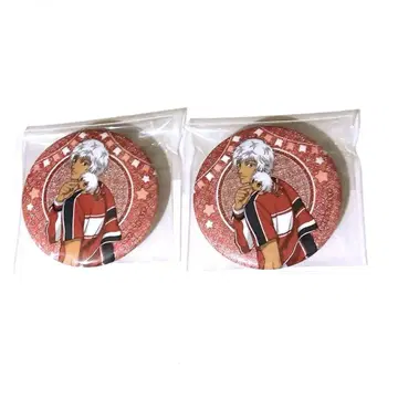 타네가시마 슈지 오키누이 캔뱃지 글리터 2개