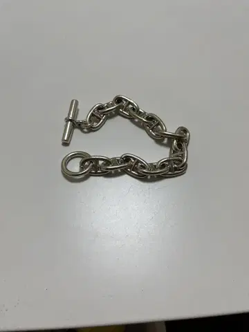 실버 체인 팔찌 토글