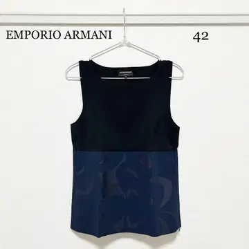 0129 엠포리오 아르마니 슬리브리스 절개 셔츠