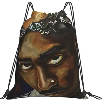 2Pac 드로우 스트링 백 36cm x 42cm 냅색
