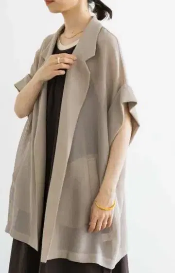 24SS 메쉬 하프 슬리브 자켓