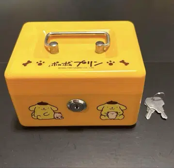 레트로 폼폼푸딩 열쇠가 달린 금고 케이스