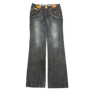 RIOBERA JEANS 기믹 빈티지 팬츠 y2k