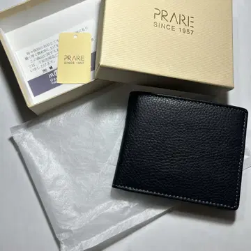 PRARE 블랙 블루 두겹 지갑
