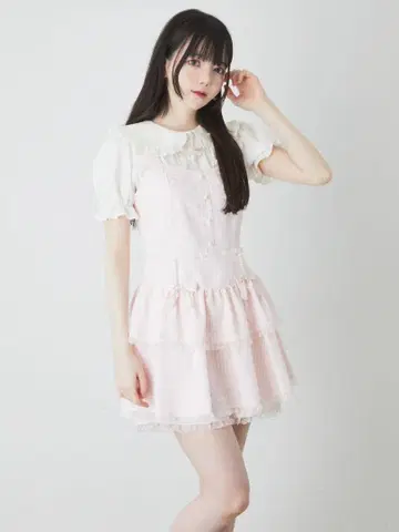 앙크루즈 깅엄 티어드 JSK 잔스카 지뢰계 양산형