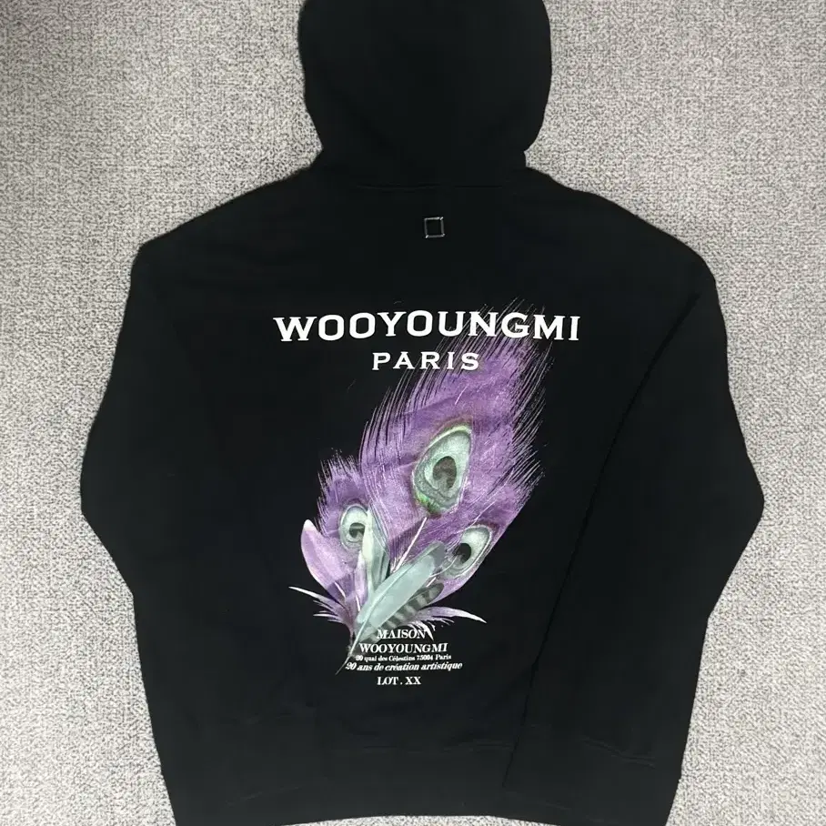 【WOOYOUNGMI】Flower Back Logo Hoodie Buy Wooyoungmi Flower Back Logo Hoodie Black - 23FW | SASOM