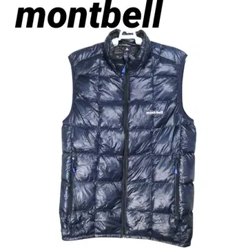 몽벨 montbell 다운 베스트 아웃도어 의류 아우터 M 네이비