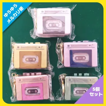 미니어처 컬러풀 테이프 레코더 (5종 세트)