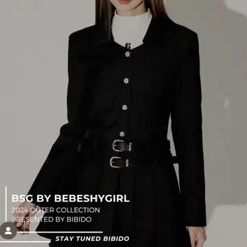 BSG 더블 벨트 하이엔드 슈트 원피스