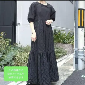 beams 빔즈 RBS 후쿠레 자카드 절개 원피스
