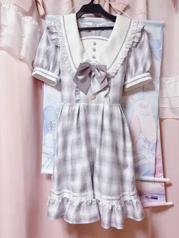 빅 칼라 세일러풍 원피스
