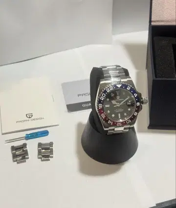 파가니 디자인 GMT 펩시 오토매틱 시계