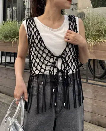 차오패닉 티피 프린지 베스트