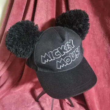 미키 캡 모자 꽁지 블랙 검정 디즈니 모자 58cm