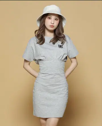 Darich DD 로고 원피스 그레이 FREE size
