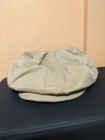 베이지 코튼 헌팅 캡 decho