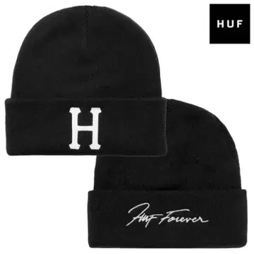 HUF 블랙 니트 모자