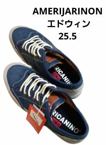 AMERICANINO 에드윈 스니커즈 AE827 25.5cm 네이비