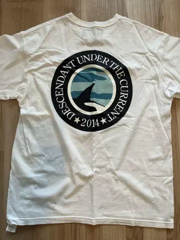 DESCENDANT ORCA SS 화이트 L 사이즈