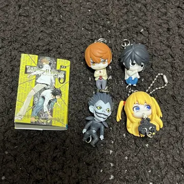 DEATHNOTE 가챠 콩 도서 5권 집어 연결 마스코트 세트